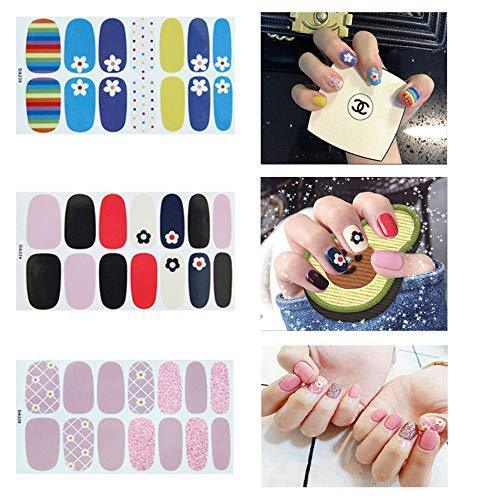 Nail seal stick only manicure EBANKU nail art nail wrap nail sticker simple ladies present gift cute popular fashionable senior nail stickers - set of 10