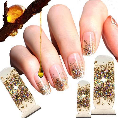 HuangHM stick only color regardless of the special design Nail Sticker Art lap lame gradient crystal best for everyday use season of manicure damage not thin lame 100% Gel Polish gel nail seal Japanese designers