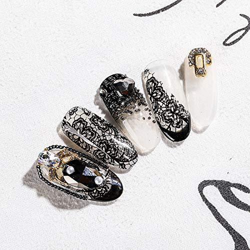 10 seal black nail foil lace black flower spring starry sky Neirudeko sticker nail art foil 50cm (11-20)