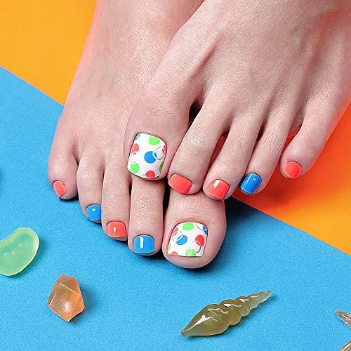 [ENVYLOOKZINIPIN] just put the foot nail seal for long-lasting foot nail seal nail strip nail wrap fashionable design _FA00179