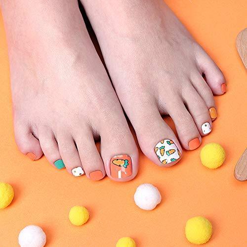 [ENVYLOOKZINIPIN] just put the foot nail seal for long-lasting foot nail seal nail strip nail wrap fashionable design _FA00183