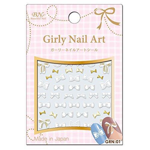 BN girly nail seal GRN-01 ribbon (1 seat)