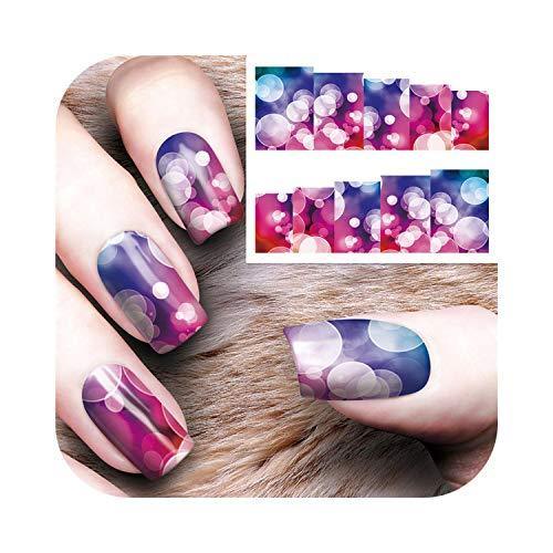 Magic of the starry sky series nail creative cool watermark stickers Stamping Nail Art Tips Nail Manicure decal -YZW-8175-