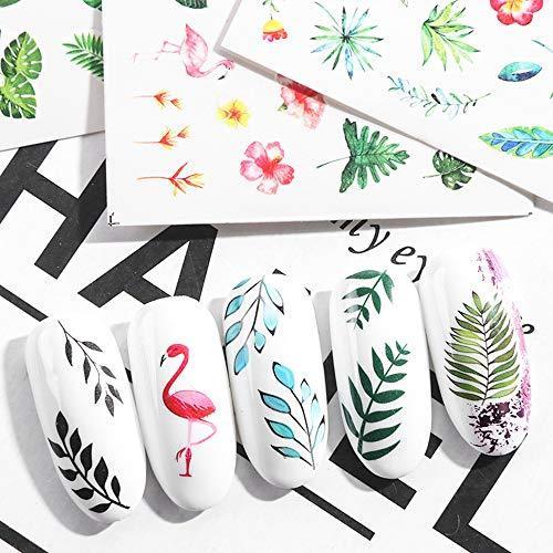 29-sheet set flowers and grass and leaf & butterfly spring seal shooting nail nail parts Nail Art Nail Deco peeled off in the summer of water nail seal Nail sealing gel nails nail sticker embedded easy to water