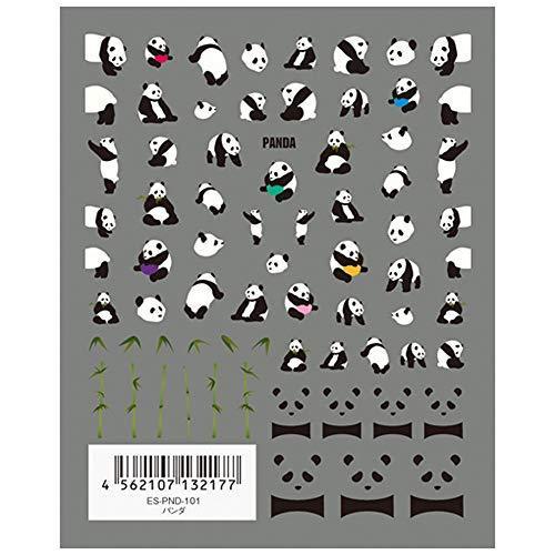 TSUMEKIRA (Tsumekira) nail seal es panda ES-PND-101 white, black