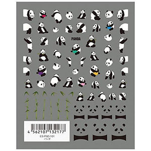 TSUMEKIRA (Tsumekira) nail seal es panda ES-PND-101 white, black