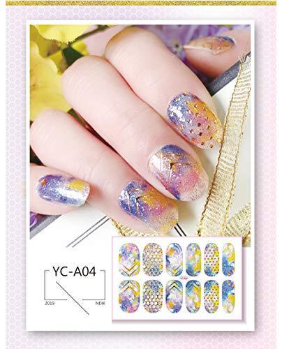 ANPHSIN nail seal 16 piece set - put some lame gradient transparent Glossy just gorgeous manicure nail art nail wrap nail sticker nail accessories cute popular fashionable nail