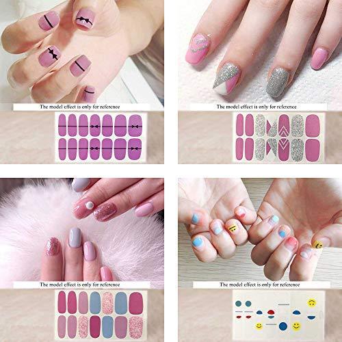 Just put nail seal 12 pieces set nail wrap nail sticker nail accessories women simple ladies present gift cute popular fashionable nail parts (10144)