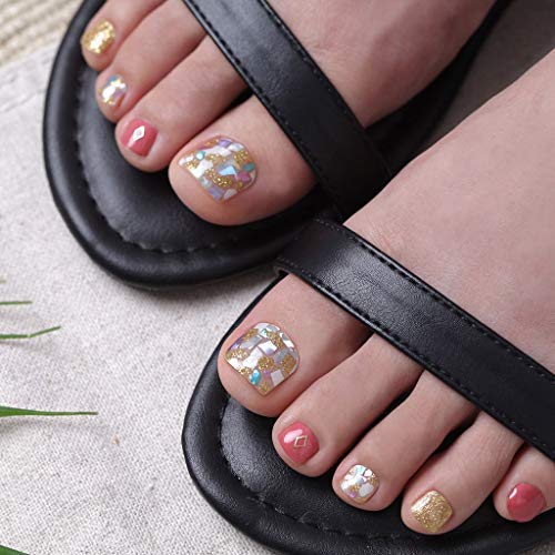 [GELATO FACTORY. Foot Nail seal [Opal Coral Pink] put only manicure gel nails nail tip nail seal