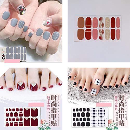 Just put nail seal 12 pieces set nail wrap nail sticker nail accessories women simple ladies present gift cute popular fashionable nail parts (10125)