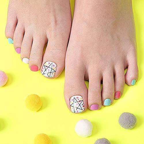 [ENVYLOOKZINIPIN] just put the foot nail seal for long-lasting foot nail seal nail strip nail wrap fashionable design _FA00050