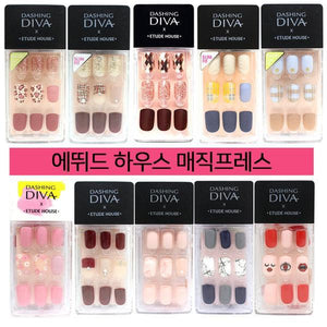 [Etude House] Etude House crepe de Chine diva magic press sticker / gel nail chip