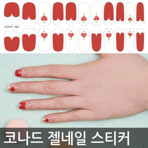 [Conrad] Conrad gel nail sticker N03 Sweet Red Heart