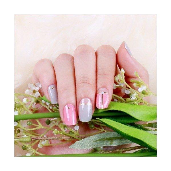 [Art Box] here line gel nail sticker 155 today clean of