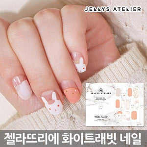 "Gelato Rie" T03 White Rabbit nail stickers