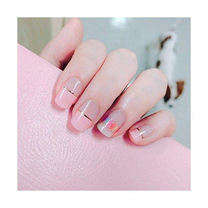 [Art Box] here line gel nail sticker 137 Love sequins