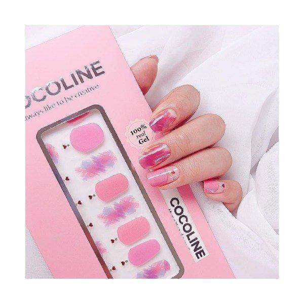 [Art Box] here line gel nail sticker 144. Lovely crayon