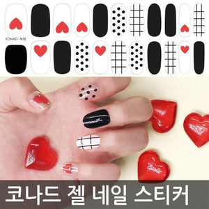 [Conrad] Conrad gel nail sticker N10 pop Black Heart