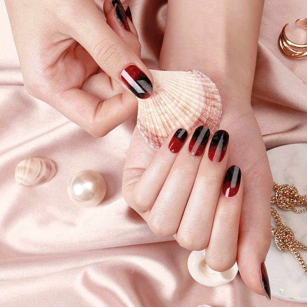 [ENVYLOOKZINIPIN] long-lasting manicure nail strip nail wrap stylish design just put gel nail seal _KA00348