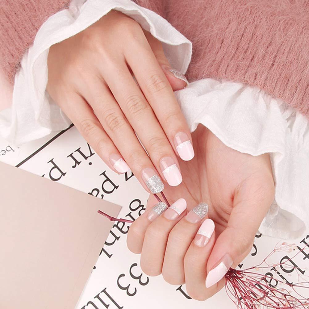 [ENVYLOOKZINIPIN] long-lasting manicure nail strip nail wrap stylish design just put gel nail seal _KA00045