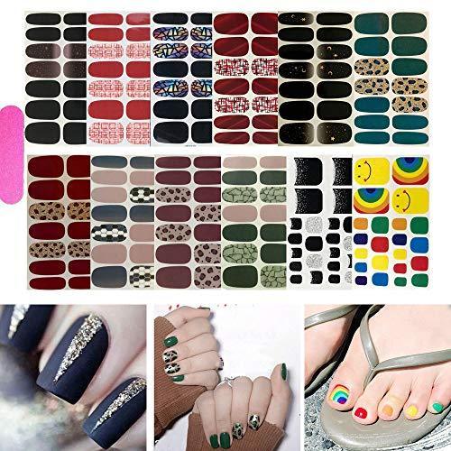Nail just stick seal 12 pieces set nail wrap nail sticker nail accessories women simple ladies present gift cute popular fashionable nail parts 10053