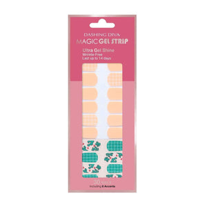 Dasshingude I Bas magic gel strip DASHING DIVA Magic Gel Strip DGST85-DURY + Original Gel nail seal Royal Cactus