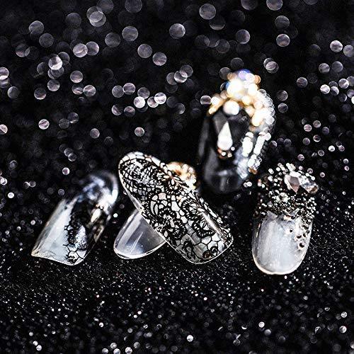 10 seal black nail foil lace black flower spring starry sky Neirudeko sticker nail art foil 50cm (11-20)