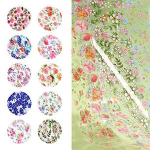 10 seal Flower Nail foil race Sakura spring Neirudeko sticker nail art foil (01-10)