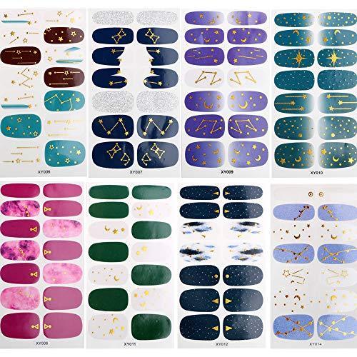 [16 pieces set] nail sticker nail wrap women ladies Manicure Nail Art Nail accessories nail design self nail cute nail seal fashionable gift gift