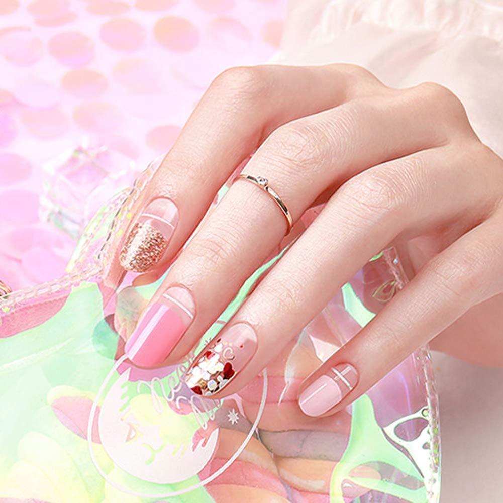 [ENVYLOOKZINIPIN] long-lasting manicure nail strip nail wrap stylish design just put gel nail seal _KA00007