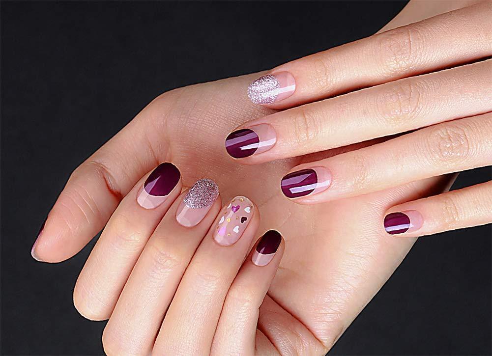 [ENVYLOOKXZINIPIN] long-lasting manicure nail strip nail wrap stylish design just put gel nail seal KA00324