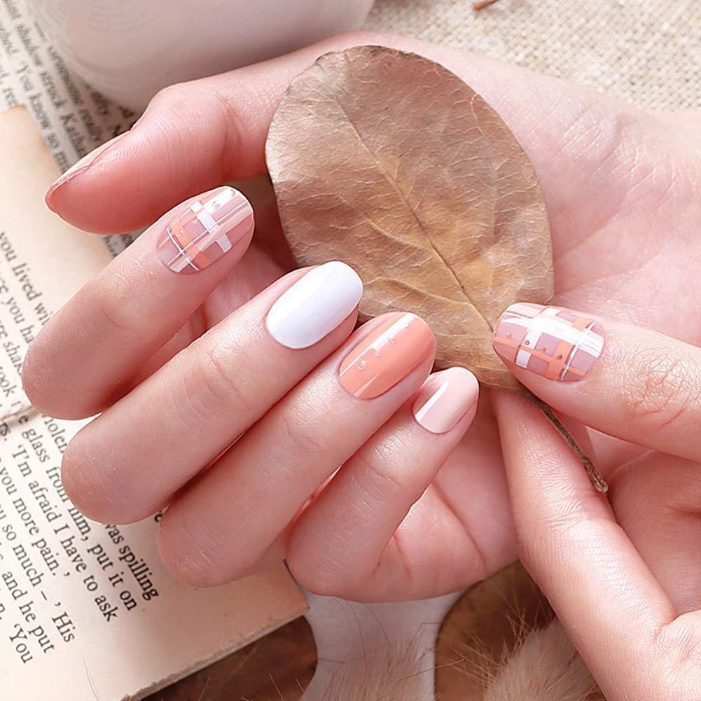 [ENVYLOOKZINIPIN] long-lasting manicure nail strip nail wrap stylish design just put gel nail seal _KA00273