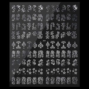 Nail sticker 1 sheet 108 sheets / Nail seal / nail foils / nail art tape / Decoration / gel nails (silver)