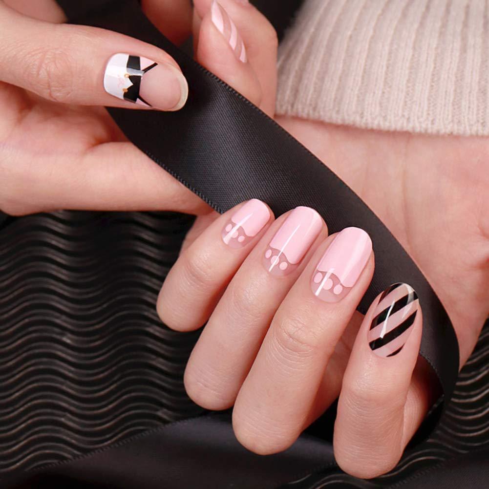 [ENVYLOOKXZINIPIN] long-lasting manicure nail strip nail wrap stylish design just put gel nail seal KA00206