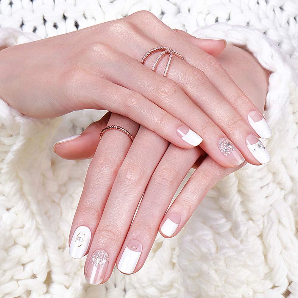 [ENVYLOOKZINIPIN] long-lasting manicure nail strip nail wrap stylish design just put gel nail seal _KA00216