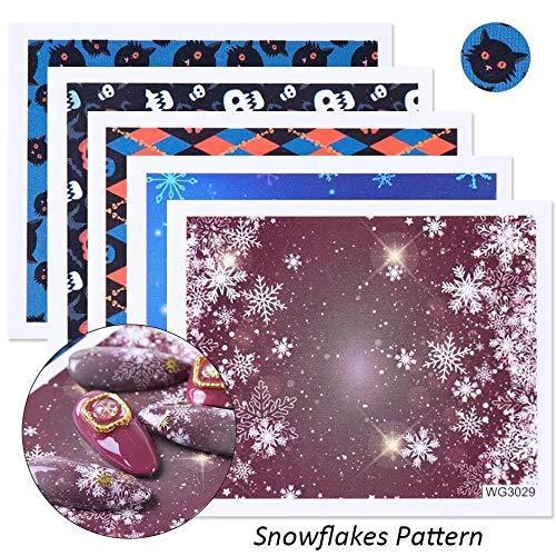 45 pieces Nail Art seal Hamizu decal water transfer sticker pasted abstract art style Women, Girls, Children's ultra-thin children nail sticker cute work or casual nail decoration 10081