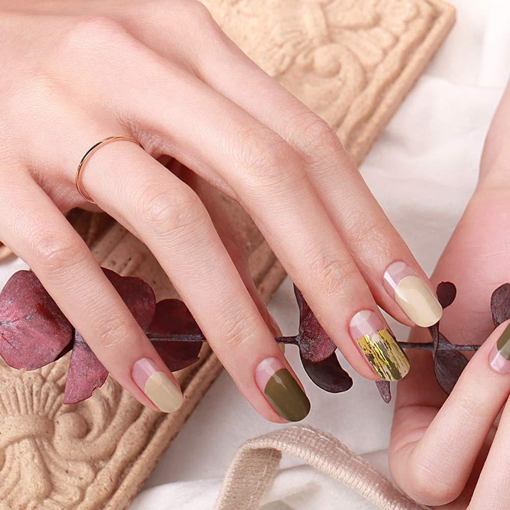 [ENVYLOOKXZINIPIN] long-lasting manicure nail strip nail wrap stylish design just put gel nail seal KA00298