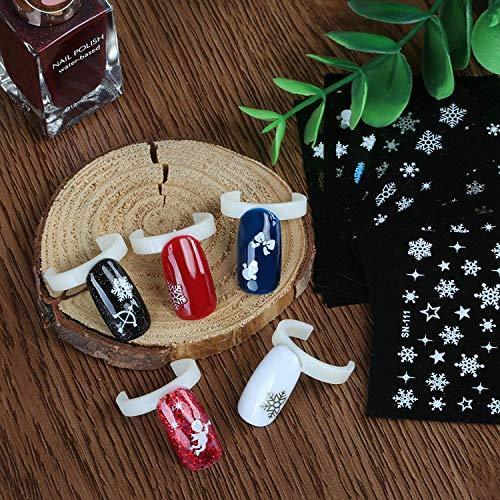 NALER nail seal Nail parts nail sticker snowflake star angel snow nail art seal ultra-thin type Lame 12 pieces purse