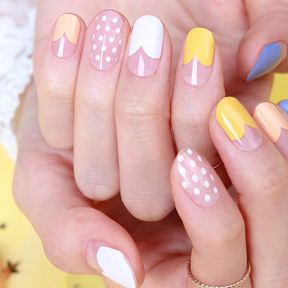 [ENVYLOOKXZINIPIN] long-lasting manicure nail strip nail wrap stylish design just put gel nail seal KA00193