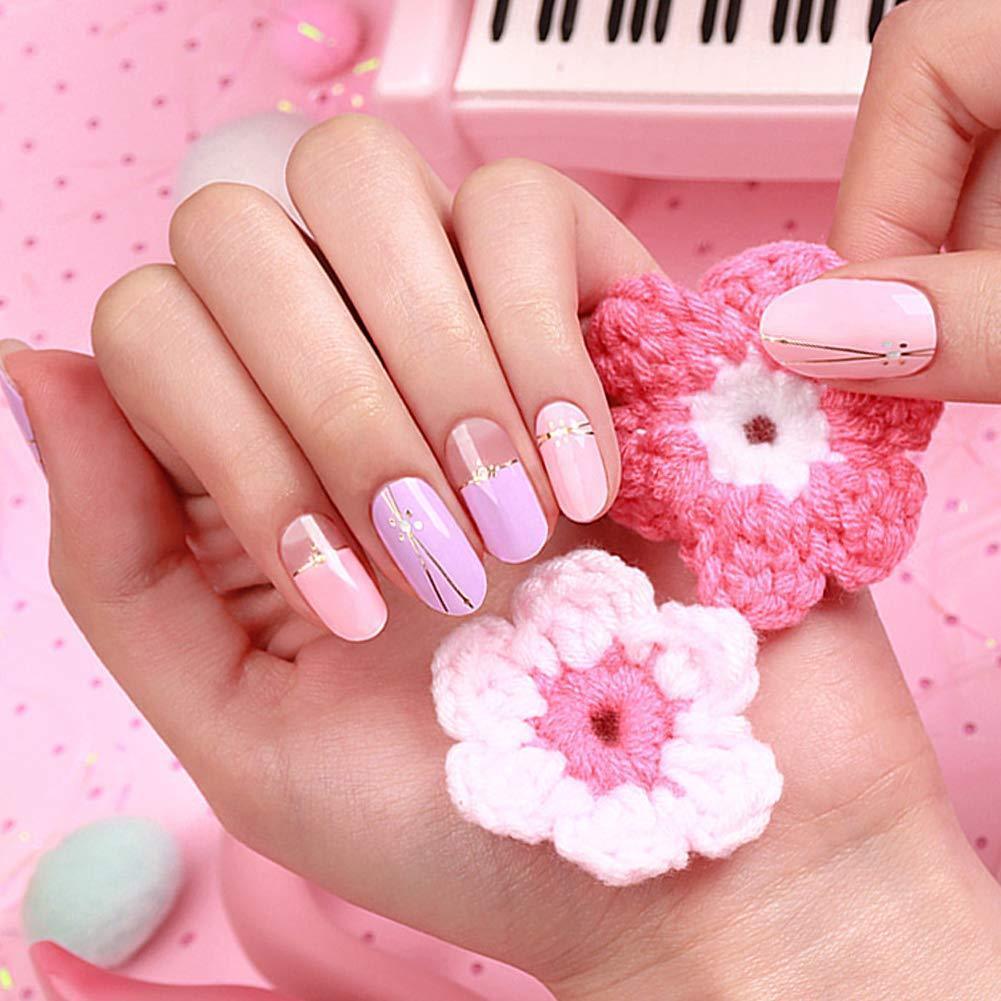 [ENVYLOOKXZINIPIN] long-lasting manicure nail strip nail wrap stylish design just put gel nail seal KA00303