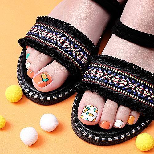 [ENVYLOOKZINIPIN] just put the foot nail seal for long-lasting foot nail seal nail strip nail wrap fashionable design _FA00183