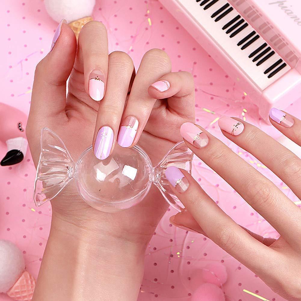 [ENVYLOOKXZINIPIN] long-lasting manicure nail strip nail wrap stylish design just put gel nail seal KA00303