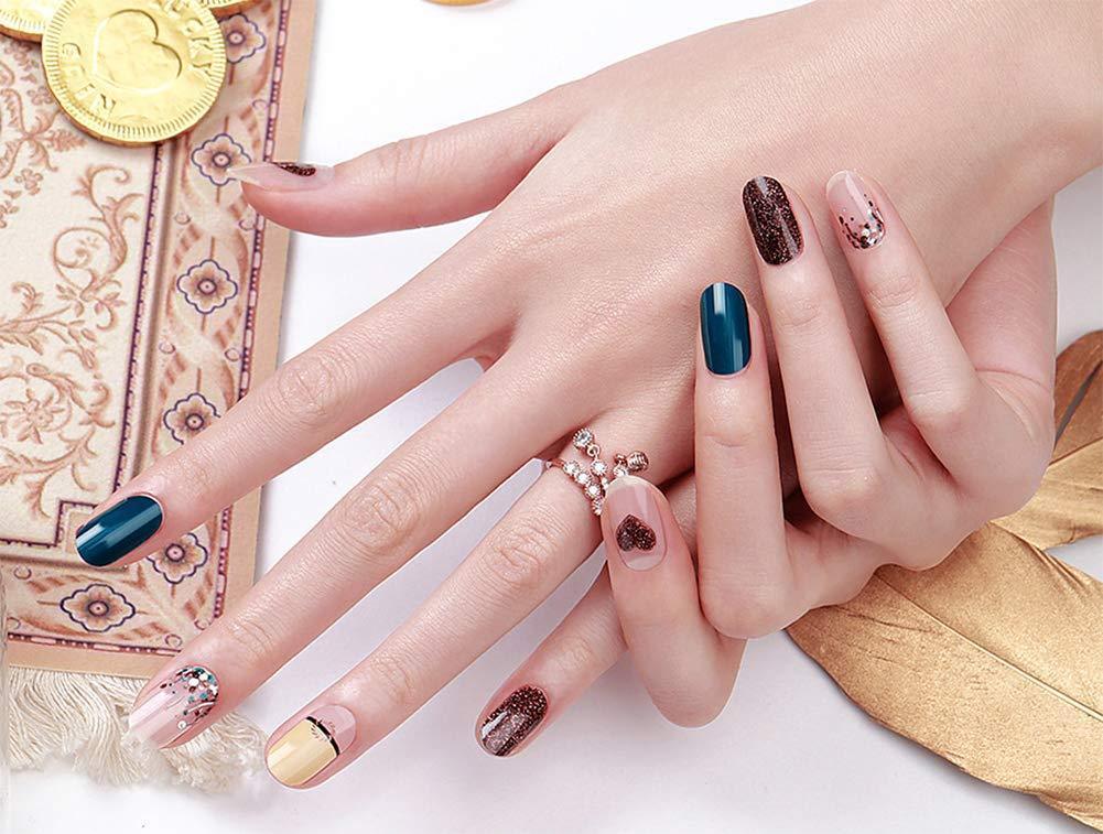 [ENVYLOOKXZINIPIN] long-lasting manicure nail strip nail wrap stylish design just put gel nail seal KA00369