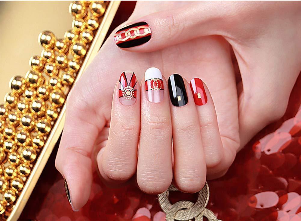 [ENVYLOOKXZINIPIN] long-lasting manicure nail strip nail wrap stylish design just put gel nail seal KA00403