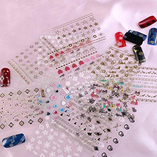 RUIMIO nail seal 3D design 30-sheet set simple Christmas Snowflake Heart cat star snowman ribbon