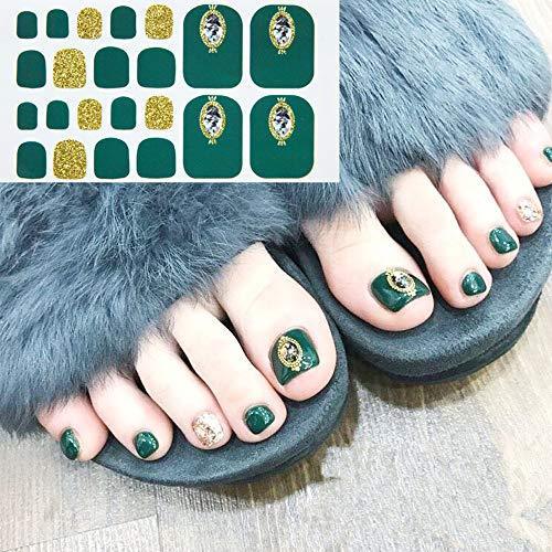 LATTCURE nail stickers foot "132 pieces / 6 pieces," only with a foot nail seal Nail Art native nail decoration gift cute popular fashionable top nail file put nail seal foot