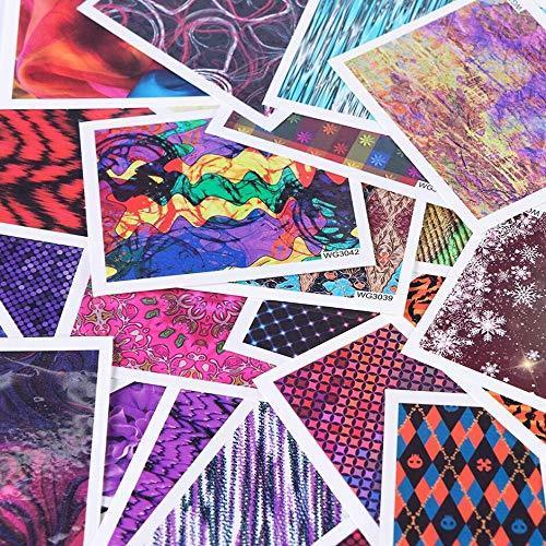 45 pieces Nail Art seal Hamizu decal water transfer sticker pasted abstract art style Women, Girls, Children's ultra-thin children nail sticker cute work or casual nail decoration 10081