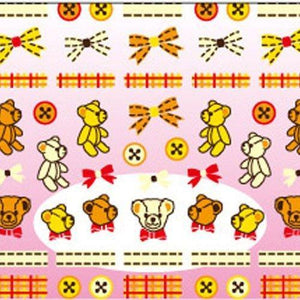 BN Nail seal cute nail patchwork Bear yellow LFS-10