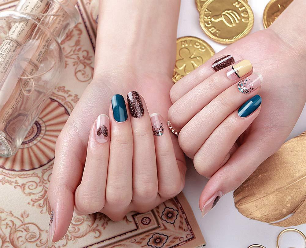 [ENVYLOOKXZINIPIN] long-lasting manicure nail strip nail wrap stylish design just put gel nail seal KA00369