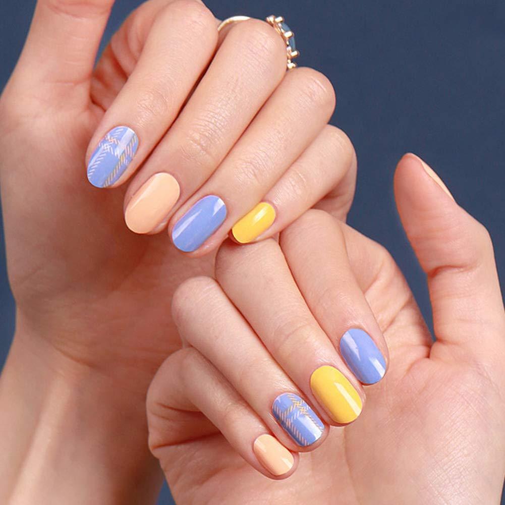 [ENVYLOOKXZINIPIN] long-lasting manicure nail strip nail wrap stylish design just put gel nail seal KA00192